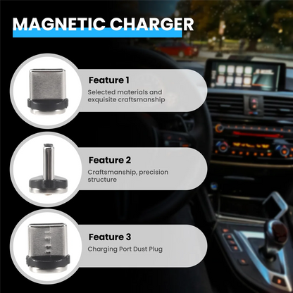 10PC/SET Round Magnetic Cable Plug 8 Pin Type-C Plugs Fast Charging Phone Magnet Charger Plug