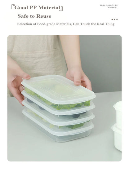 Kitchen Food Sealed Crisper Containers Fresh Fruit Vegetables Steak Meat Storage Box Refrigerator Organizer Accessories