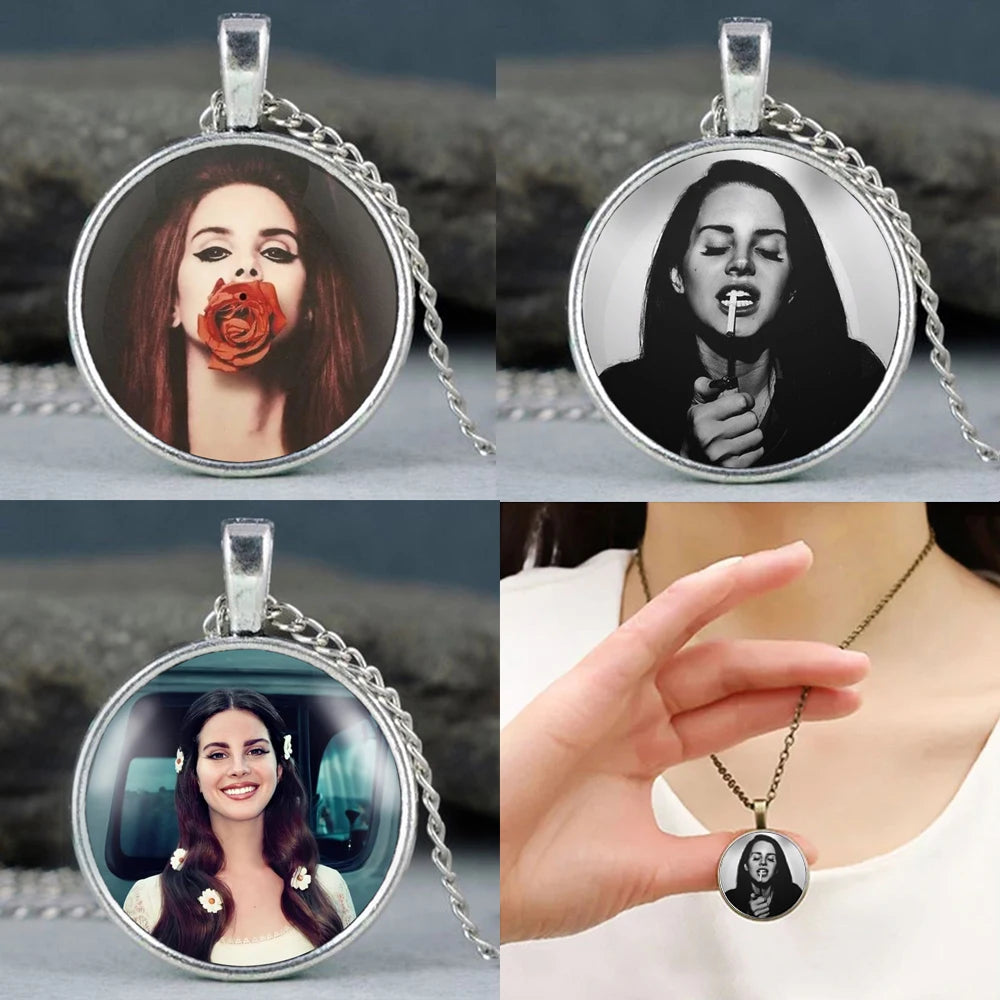 Creative Handmade Clothing Accessories Band Design Glass Dome Pendant Necklace for Men And Women Unique Jewelry Gift