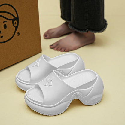 أحذية نسائية ربيعية مقاس 35-40، نعال كلوفر، كعب عالٍ، صنادل قابلة للتنفس، أحذية كاجوال جديدة بنعل ناعم