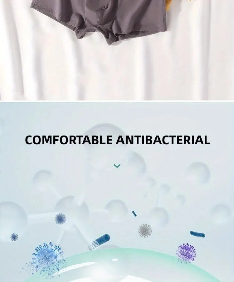 10Pcs/Men's Underwear  Underwear High Stretch Boxer Shorts Breathable Soft Men's Shorts Comfortable Size L-4XL