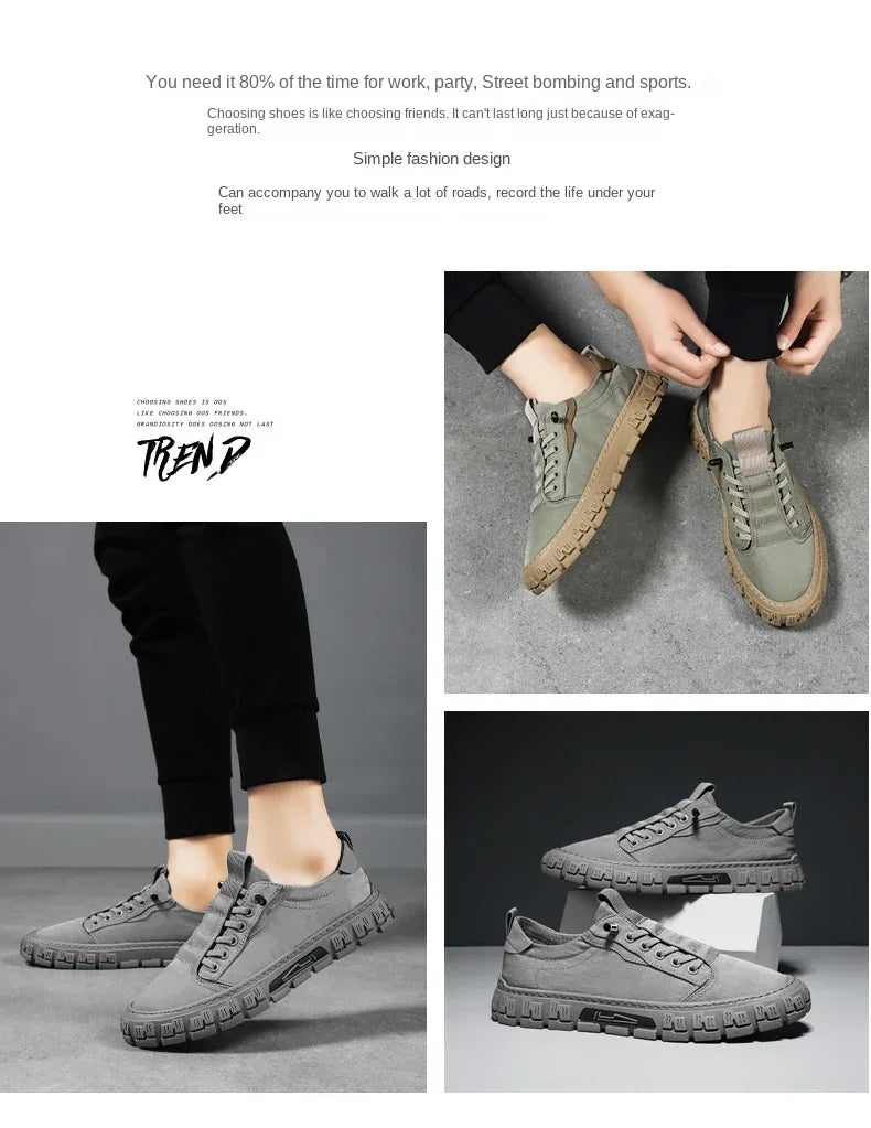 Sneakers for Men New Flats Casual Shoes One Pedal Breathable Men Loafers Stylish and Comfortable High-end Brand Shoes for Men