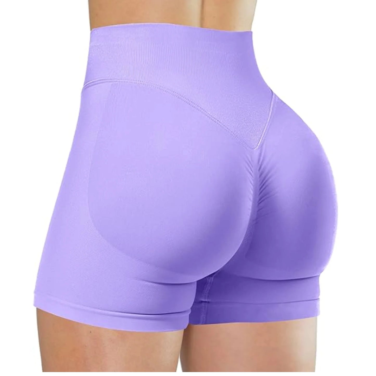 Summer High Waisted Yoga Shorts Fashionable and Sexy Running Fitness Pants Solid Color Yoga Leggings