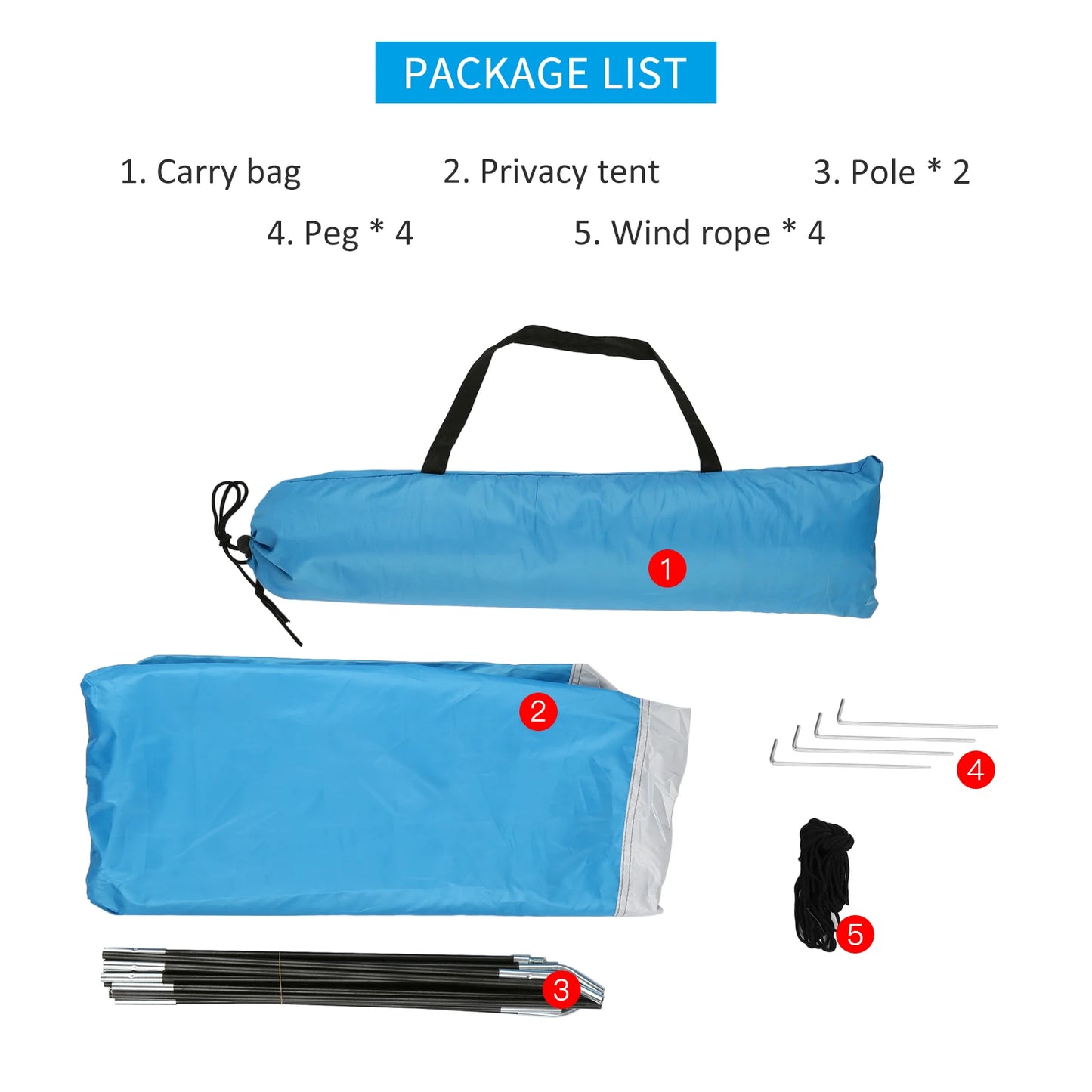 Portable Beach Shower Toilet Changing Tent Sun Rain Shelter Privacy Shelter Tent with Window for Outdoor Camping Bathroom