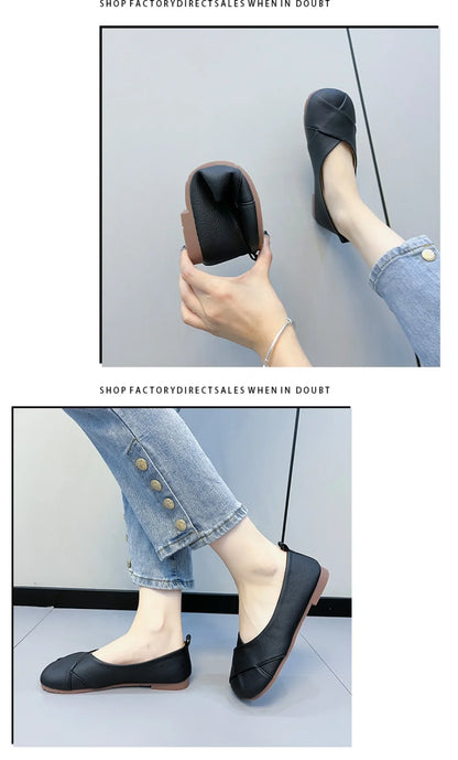 Shoes for Women Summer New One Pedal Light Women's Casual Shoes Shallow Slip on Ladies Walking Shoes Female Breathable Flats