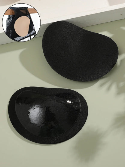 1Pair Silicone Bra Inserts Breast Pads Sticky Push-up Women Bra Cup Thicker Nipple Cover Patch Bikini Inserts for Swimsuit