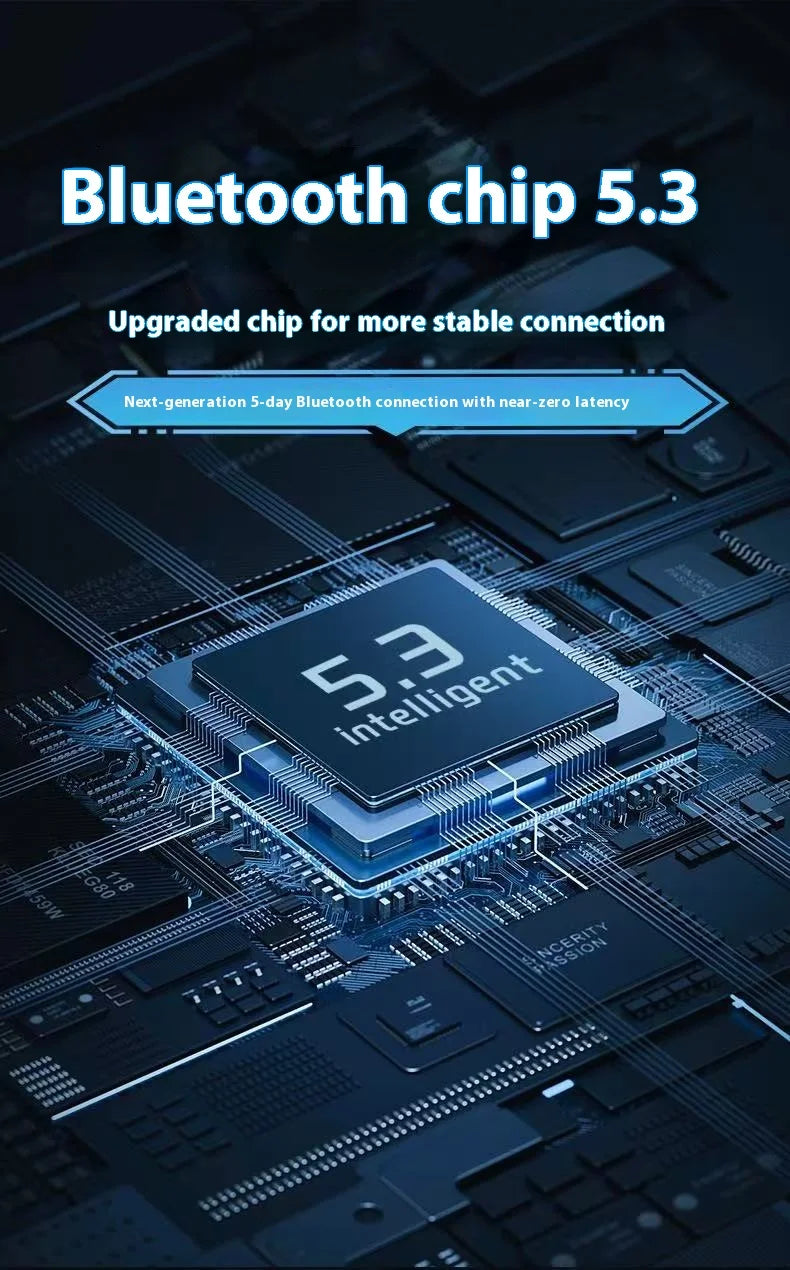 سماعات أذن رياضية GM02 بلوتوث 5.3 لاسلكية للألعاب مع ميكروفون وسماعات موسيقى ثنائية الوضع جديدة