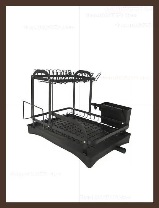 Kitchen utensil storage rack, multifunctional drainage rack on the countertop, convenient for storing utensils in the kitchen