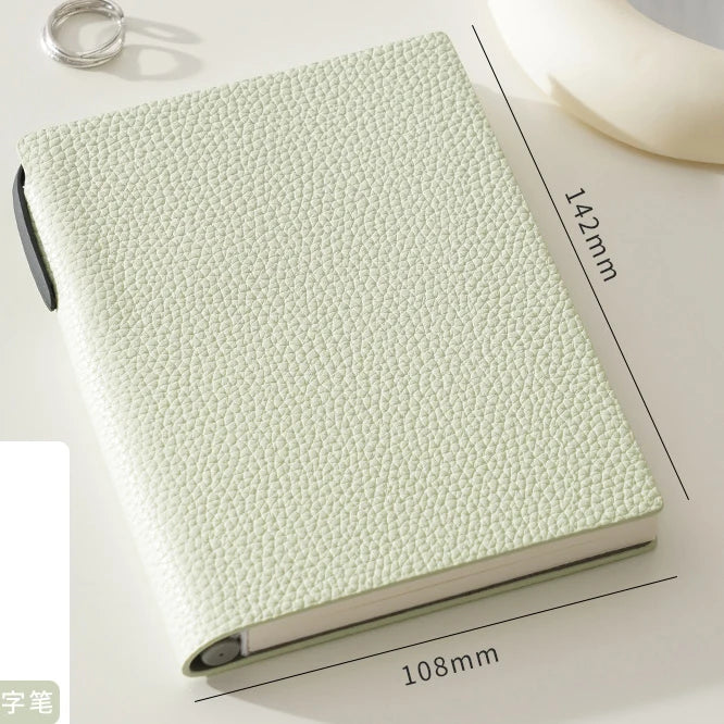 Business Office Custom Letters Notebook A6 School Student Leather Fashion Diary Books Portable Luxury Note Book Engraving Gift