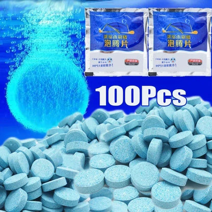 Car Windshield Glass Concentrated Washer Tablets Car Effervescent Washer Fluid Wiper Glass Solid Cleaning Tablets for Car Window
