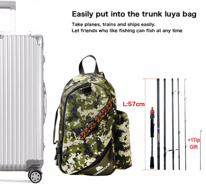 BIUTIFU Traveller Spinning Casting Fuji Lure Mini Rock Fishing Rod 1.8/2.1/2.4/2.7/3.0m Carbon Baitcasting PHISHGER Fast 5-42g