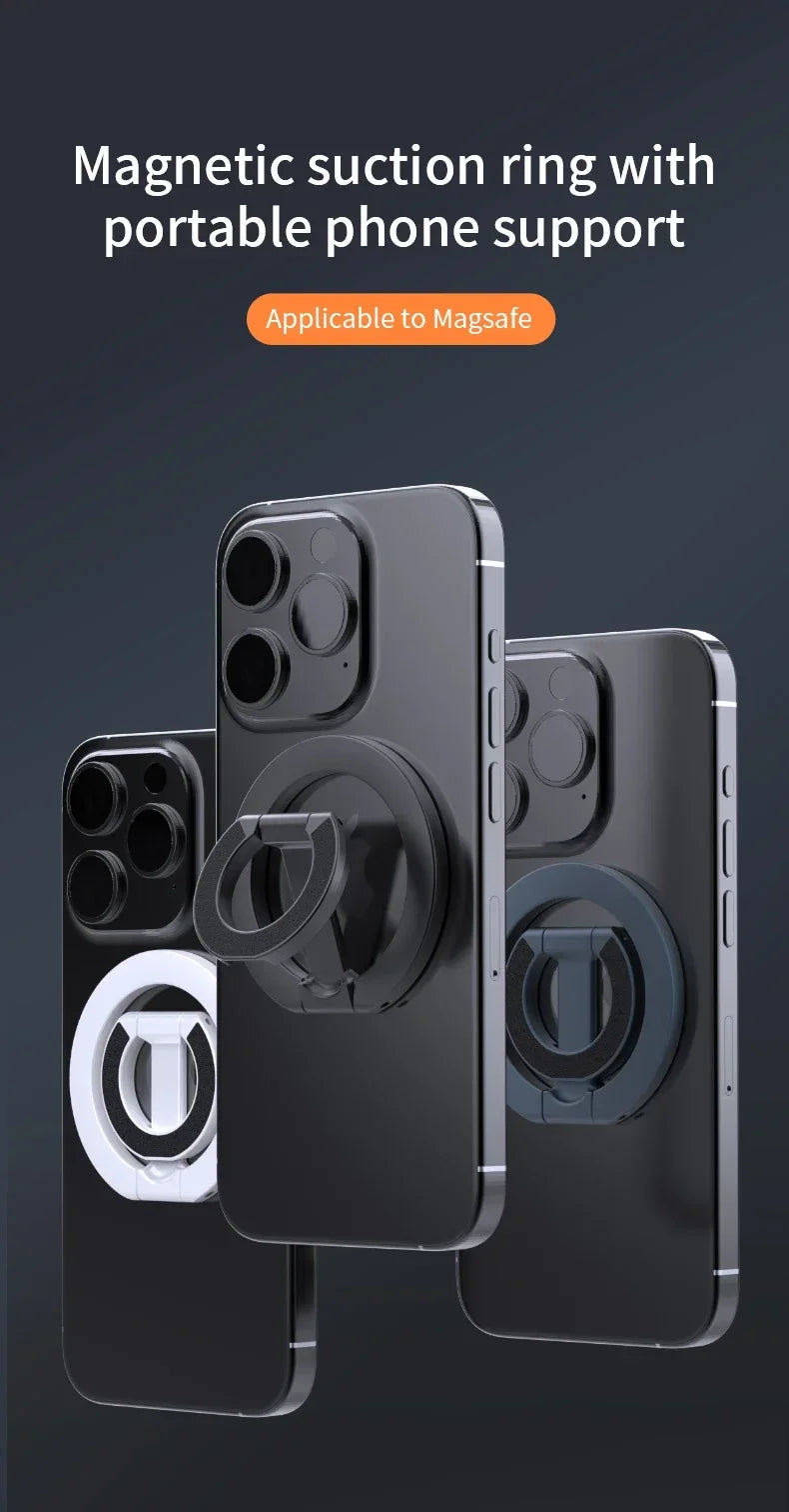 For MagSafe Double Sided Magnetic Phone Ring Holder Portable Folding Cellphones Stand Phone Accessories Support Bracket Grip