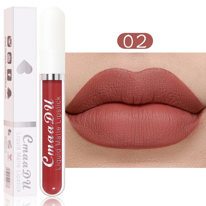 Waterproof Long Lasting Matte Lip Gloss Non Stick Cup Liquid lipstick