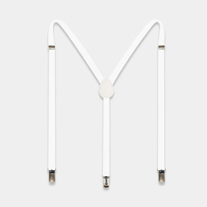 Suspenders for Men  Set Adjustable 1 inch Wide Y Shape Wedding Suit Accessories Strong Metal Clips