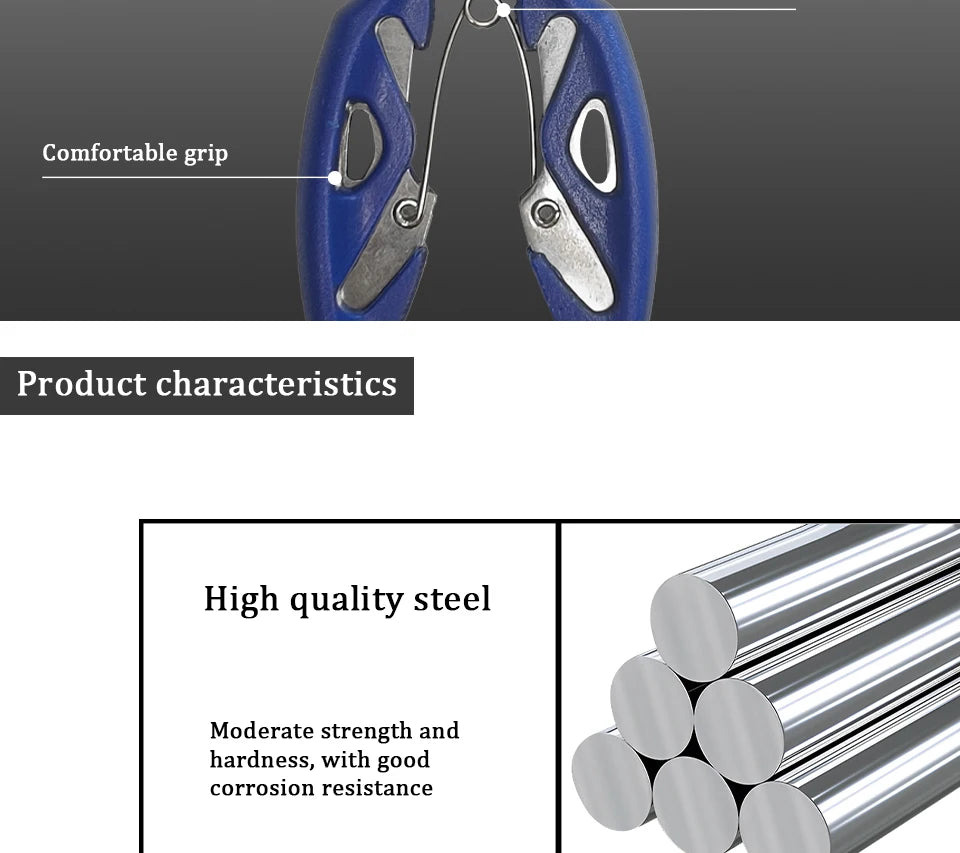 Fishing Lure Plier Scissors Return Spring Latch Bend Design Comfortable Handle Needle Nose Pliers Eagle Nose Pliers Orange