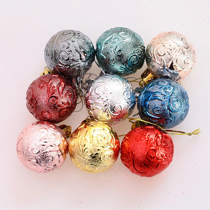 Christmas Tree Hanging Ball Party Arrangement Electroplated Plastic Balls for Christmas Home Decoration