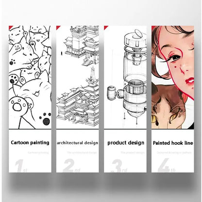 3pcs Manga Markers Needle Pen Art Hand-painted Hook Line Pen Sketch Pens Stationery Set Art School Supplies Art Sakura Pen New