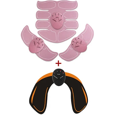 Wireless EMS Muscle Stimulator ABS Abdominal Muscle Trainer Toner Body Fitness Hip Trainer Shaping Patch Sliming Trainer Unisex