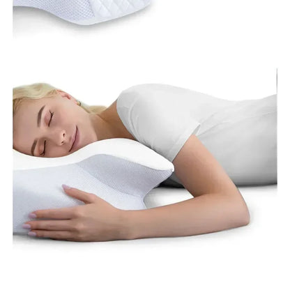 1pc Memory Foam Cervical Pillow Fast Rebound Memory Sleeping Pillows 2in1 Ergonomic Orthopedic Pillow for Neck Pain Neck Pillow
