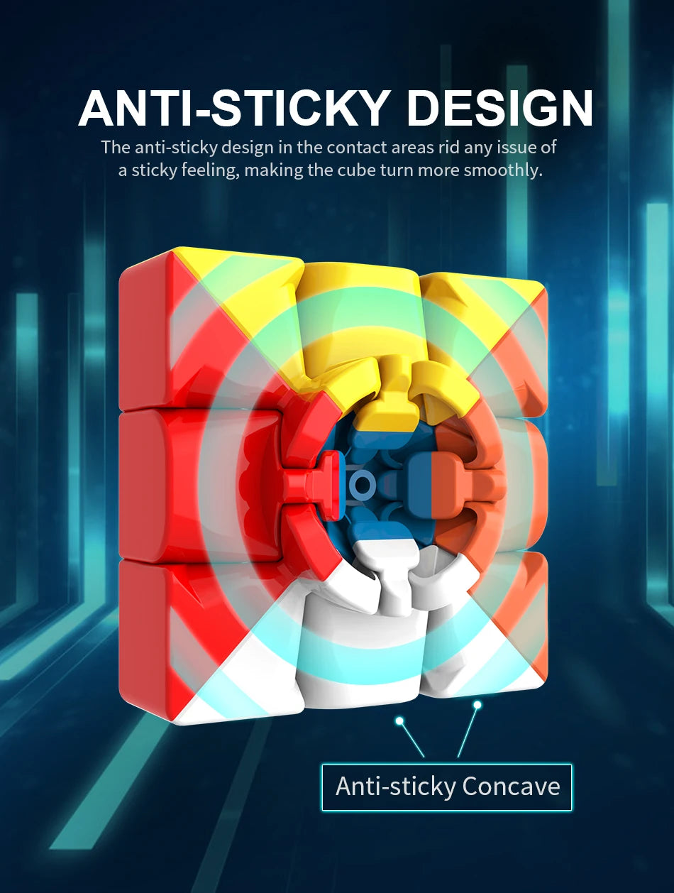 MoYu Meilong3c Professional Magic Cube 3x3x3 classroom Stickerless 3 Layers Speed Cube Puzzle Cube Fidget Toys For Childrengifts