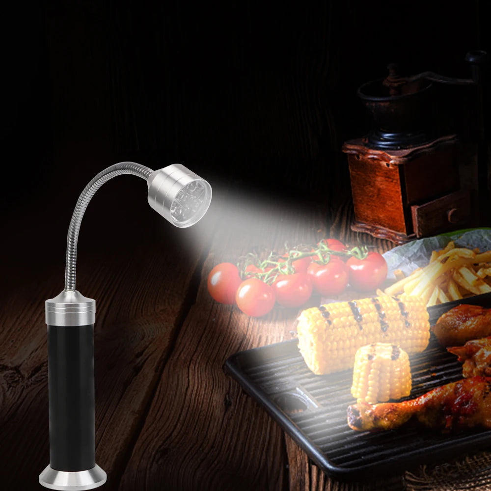 BBQ Grill Light Soft Tube Lighting Lamp 360 ° Adjustable Super-Bright 9 LED Flashlight Magnetic Base Outdoor lighting 1 pcs