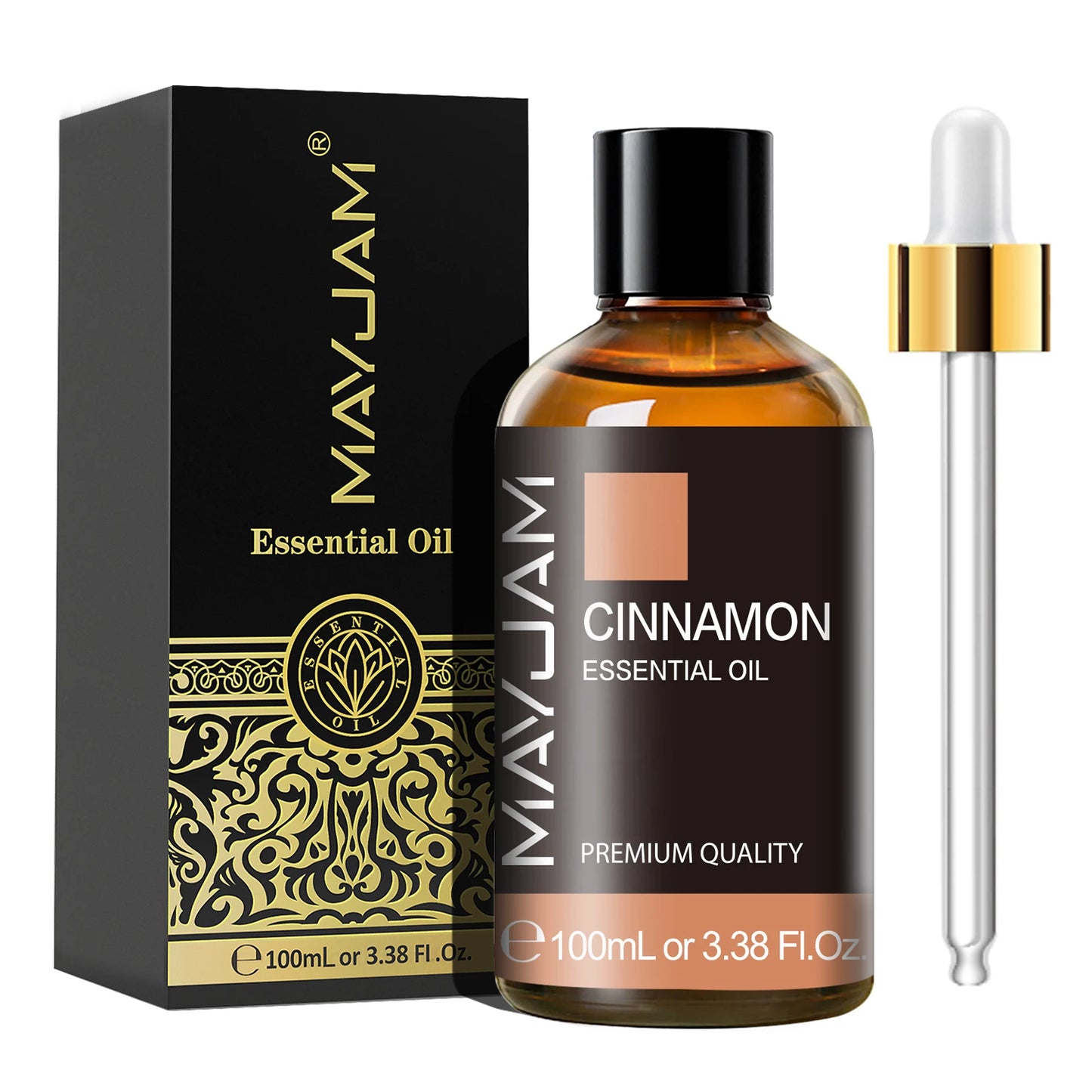 MAYJAM 1PCS 100ML Essential Oil with Dropper Sandalwood Lavender Eucalyptus Vanilla Aroma Oil For Humidifier Scent Candle Burner
