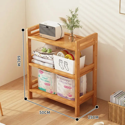 Kitchen shelf, floor standing multi-layer product collection, household pot seasoning shelf, fruit and vegetable bowl and dish