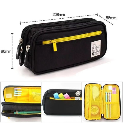 Large Capacity Pencil Case Pen Bag Pen Box Pencil Cases Storage Student School Office Supplies Stationery Gift