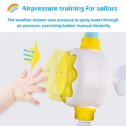 Cloud Weather Bath Toy for Kids Press Spray Educational Water Cycle Play Pool Beach Safe Fun