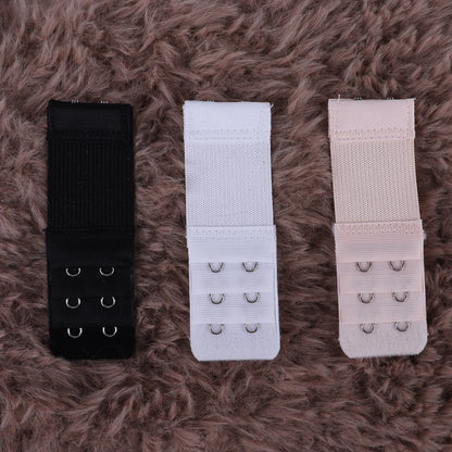 3 Pieces, 3 Rows with 2 Hook Extension Straps, Elastic, Soft and Comfortable Bra Straps, Women's Underwear Accessories