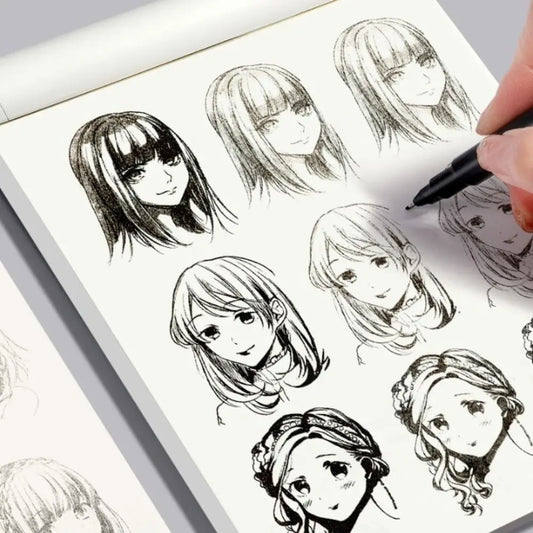 Comics Girl Boy Anime Hand Drawn Book Novice Zero Basic Practice Manga Sketching Tutorial Drawing Tracing Comics Line Draft Book