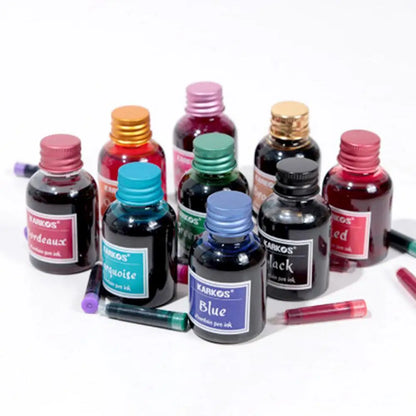 Pure Black Colorful Fountain Pen Ink Universal Refill Ink Stationery Office School Supplies Pens Pencils Writing Supplies