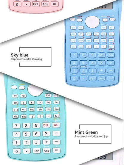 Multifunctional Scientific Calculator Student Simple Portable Big Screen Function Calculator Stationery School Office Supplies