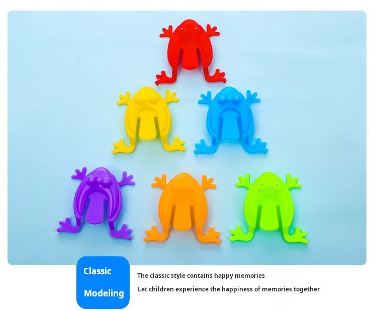 20/50pcs Solid Color Jumping Frog Plastic Bouncing Frog Jumping Frog Children Educational Toy,Gift for Kids Party Favors