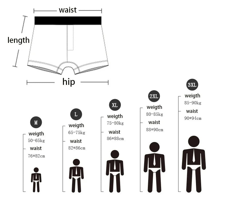 1Pcs Men Cotton Boxer Shorts Panties Underwear3 Colors L XL 2XL 3XL Soft Letter Belt Breathable Soft Fashion Sports