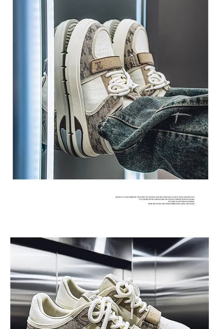 Men's Shoes Autumn Casual Shoes Soft Soled Sports Shoes New Trend Help Breathable Non-slip Board Shoes Fashion Shoes Board Shoes