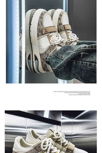 Men's Shoes Autumn Casual Shoes Soft Soled Sports Shoes New Trend Help Breathable Non-slip Board Shoes Fashion Shoes Board Shoes