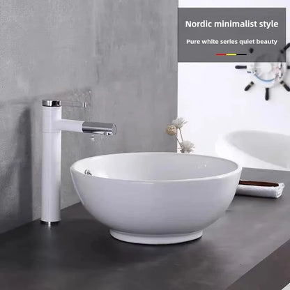 Bathroom washbasin Balcony washbasin Round size two models excluding faucet Sold separately ceramic pedestal washbasin