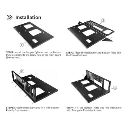 Computer Chassis Frame Accessories Easy to Use Durable Handmade with Parts Stable Motherboard Mine Rack Open Air Case Frame