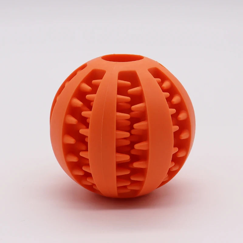 Dog Toy Ball, Nontoxic Bite Resistant Toy Ball for Pet Dogs Puppy Cat, Dog Pet Food Treat Feeder Chew Tooth Cleaning Ball