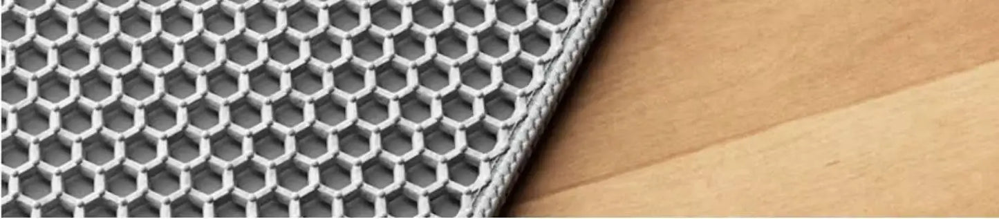 Extra Large Cat Litter Mat Heavy Duty Waterproof 2 Layer Non Slip Washable Pet Floor Protector Litter Box Sand Stopper