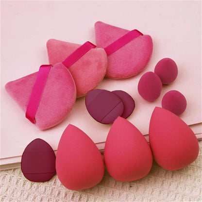 12pcs Small, medium and large combination set Makeup Puff Essential for beginners