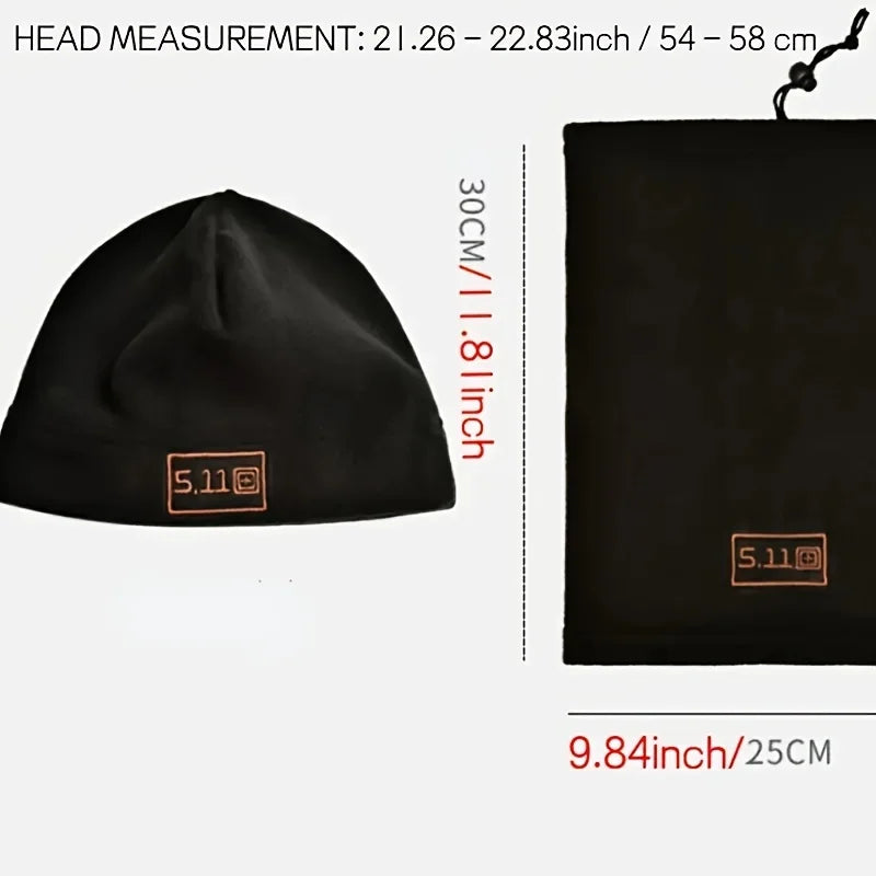 قبعة صوف خارجية دافئة شتوية سميكة للخريف والشتاء للرجال والنساء مجموعة أقنعة ركوب الجبال الدافئة المقاومة للبرد