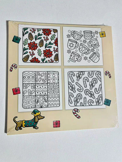 Cute Family Warm Color Graffiti Book, Children's and Preschool Puzzle Drawing Book