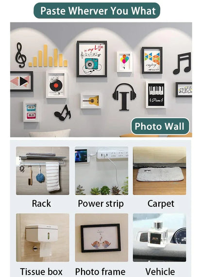 Nano Tape Transparent Double Sided Tape Waterproof Wall Stickers Reusable Heat Resistant Bathroom Home Decoration Tapes