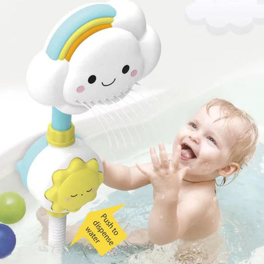 Cloud Weather Bath Toy for Kids Press Spray Educational Water Cycle Play Pool Beach Safe Fun