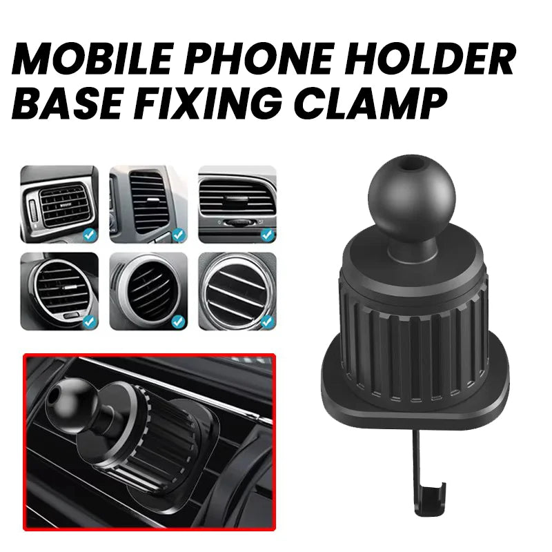 Car Phone Holder Bracket Accessories Interior Auto Air Outlet Cellphone Support Parts Phone Stand Base Fixing Clip