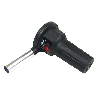 BBQ Electric Fan Air Blower Aluminum Alloy Barbecue Air Blower Handheld Barbecue Grill Fire Bellow Grill Tool for Picnic Camping
