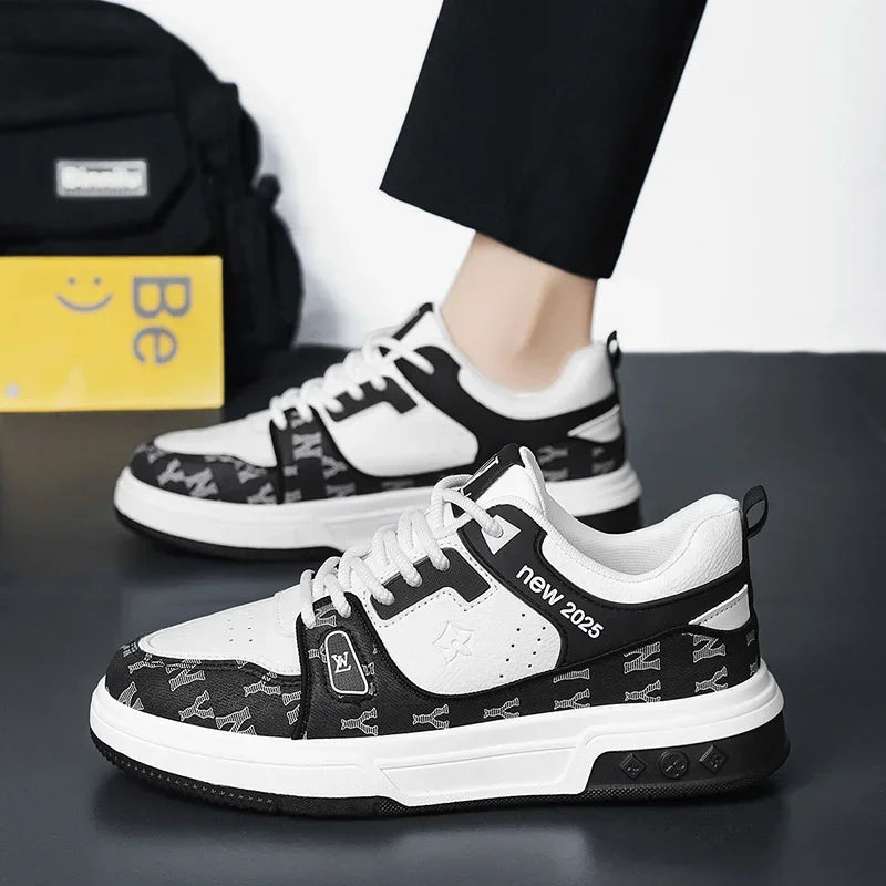 Men's Shoes, Spring 2025 New Printed German Training Board Shoes, Versatile, Niche, High-end, Sports and Leisure Shoes