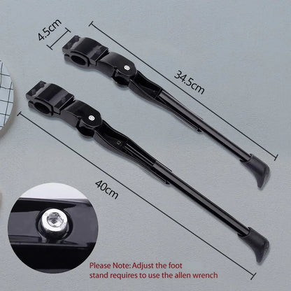 Adjustable Bicycle Kickstand Parking Rack Bicycle Side Support Kickstand for 22 24 26 Inch Mountain Bike